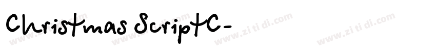 Christmas ScriptC字体转换
